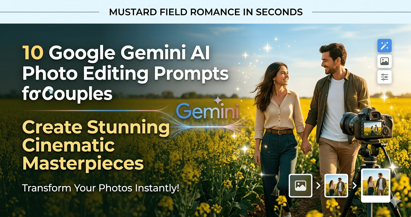 Google Gemini AI Photo Editing Prompts for Couples
