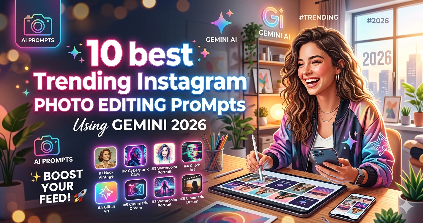 Trending Instagram Photo Editing Prompts Using Gemini 2026