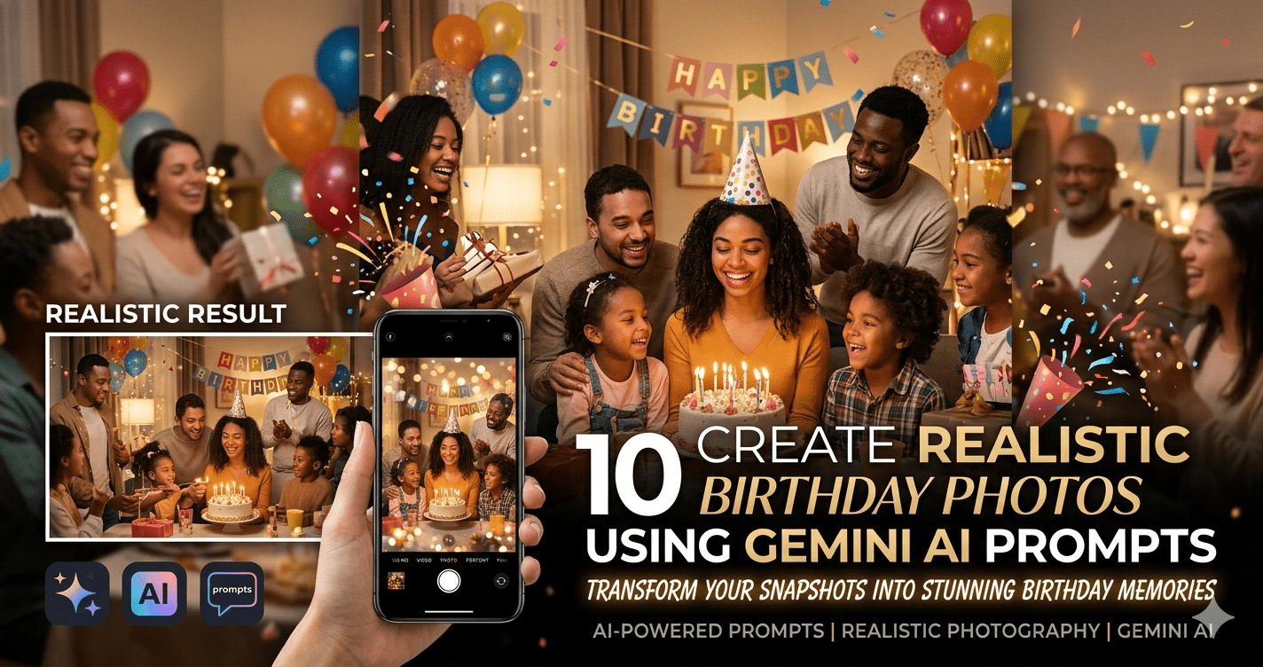 Create Realistic Birthday Photos Using Gemini Al Prompts